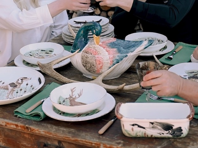 Amazon.com | VIETRI Wildlife Pheasant Salad Plate: Salad Plates